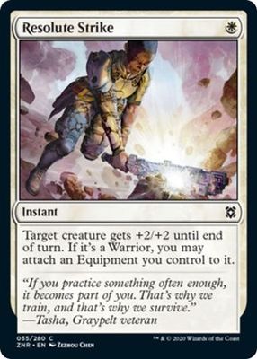 Resolute Strike 035/280 - Zendikar Rising Singles