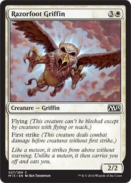 Razorfoot Griffin 027/269
Magic 2015 (M15) Singles