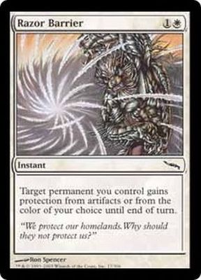 Razor Barrier Mirrodin Singles