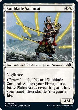 Sunblade Samurai 039/302 - Kamigawa Neon Dynasty Singles