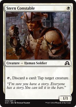 Stern Constable 039/297 - Foil Shadows over Innistrad Foil Singles (Español)
