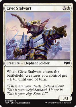 Civic Stalwart 006/259 Ravnica Allegiance Singles (Español)