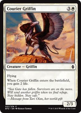 Courier Griffin 021/274
Battle for Zendikar Singles(Español)