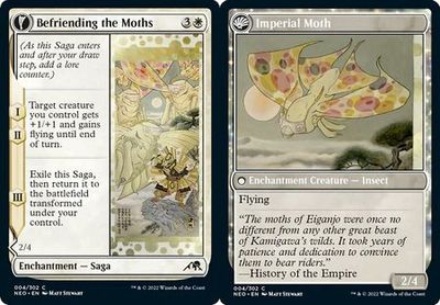 Befriending the Moths | Imperial Moth 004/302 - Kamigawa Neon Dynasty Singles