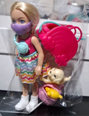 BA13 Barbie Chelsey Travel Set with Dog