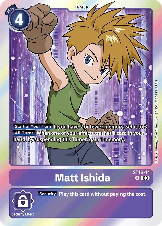 Matt Ishida - Starter Deck 16: Wolf of Friendship (ST-16)
Starter Deck 16: Wolf of Friendship