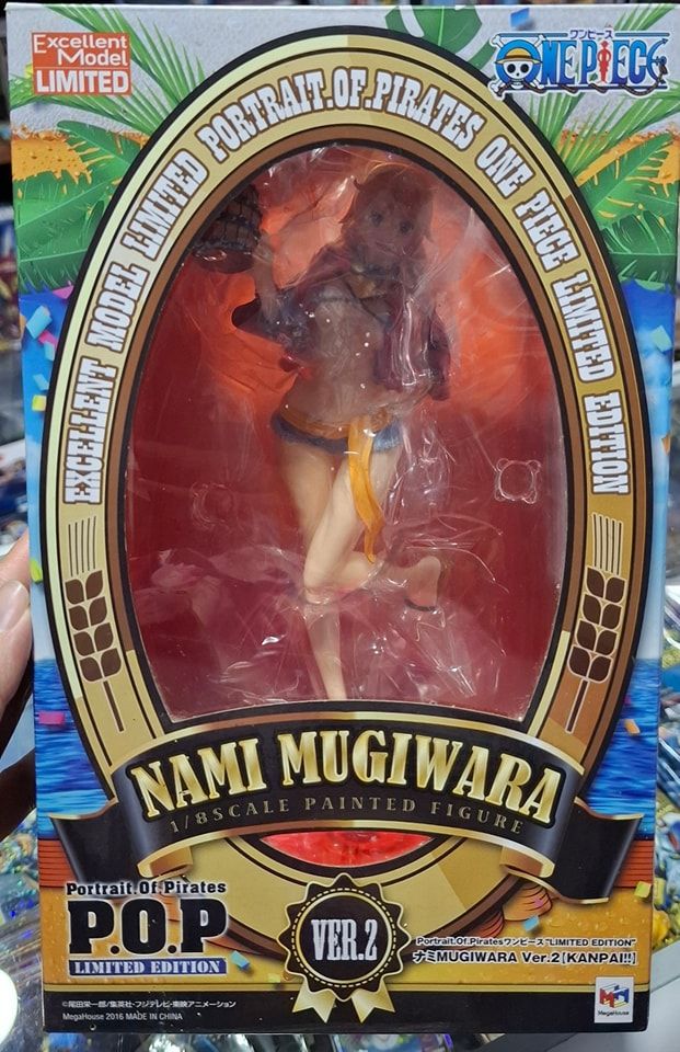 SJ Nami Figura Mugiwara Kanpai Ver 2 One Piece Figura