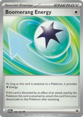 Boomerang Energy - 166/167 - Uncommon Scarlet and Violet: Twilight Masquerade Singles