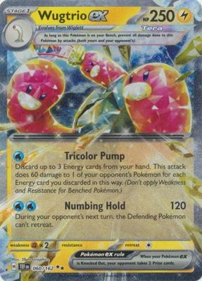 SH Wugtrio ex - 060/162 - Ultra Rare Scarlet &amp; Violet: Temporal Forces Singles