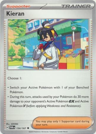 Kieran - 154/167 - Uncommon Scarlet and Violet: Twilight Masquerade Singles