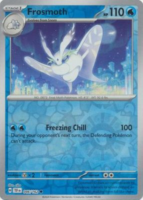 Frosmoth - 046/162 - Common Reverse Holo Scarlet &amp; Violet: Temporal Forces Reverse Holo Singles (Español)
