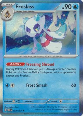 Froslass - 053/167 - Holo Rare Scarlet and Violet: Twilight Masquerade Singles