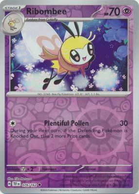 Ribombee - 076/162 - Uncommon Reverse Holo Scarlet &amp; Violet: Temporal Forces Reverse Holo Singles