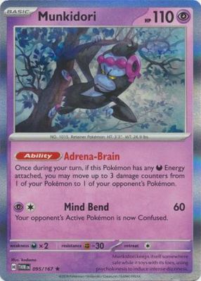 Munkidori - 095/167 - Holo Rare Scarlet and Violet: Twilight Masquerade Singles