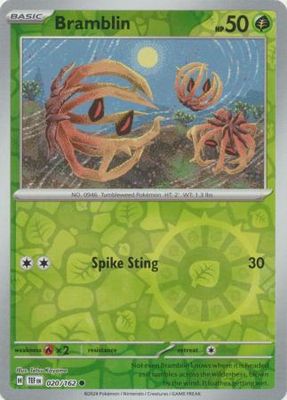 Bramblin - 020/162 - Common Reverse Holo Scarlet &amp; Violet: Temporal Forces Reverse Holo Singles