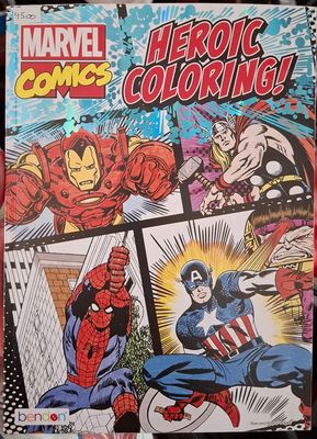 BA14 Heroic Colouring Marvel Libro para Colorear