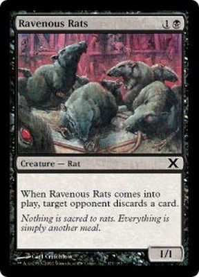 Ravenous Rats 171/383 - MTG 10th Edition Singles