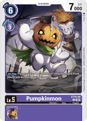 Pumpkinmon - Starter Deck 16: Wolf of Friendship (ST-16)
Starter Deck 16: Wolf of Friendship