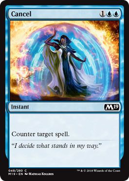 Cancel 048/280 - Magic 2019 (M19) Singles (Español)