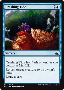 Crashing Tide 034/196 Rivals of Ixalan Singles (Español)