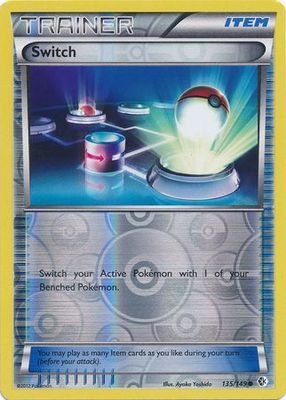 Switch - 135/149 - Common Reverse Holo
Black &amp; White 7: Boundaries Crossed Reverse Holo Singles