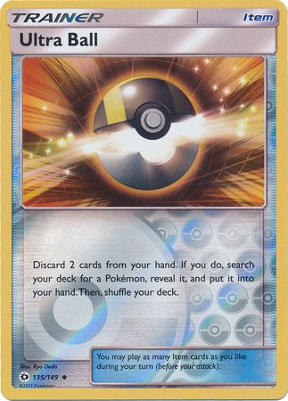 Ultra Ball - 135/149 - Uncommon Reverse Holo
Sun &amp; Moon (Base Set) Reverse Holo Singles