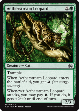Aetherstream Leopard 103/184
Aether Revolt Singles