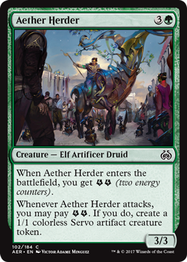 Aether Herder 102/184
Aether Revolt Singles