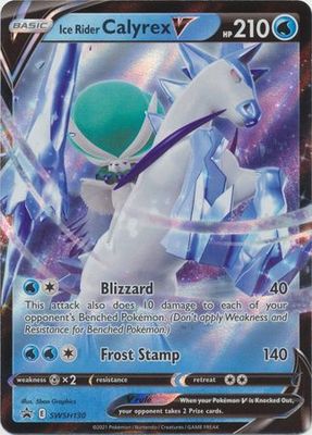 SJ Ice Rider Calyrex V - SWSH130 - Promo Pokemon Sword &amp; Shield Promos