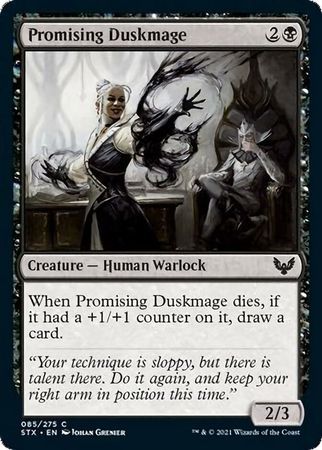 Promising Duskmage 085/275
Strixhaven: School of Mages Singles