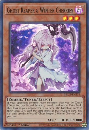 SJ Ghost Reaper &amp; Winter Cherries - MP22-EN256 - Super Rare 1st Edition
2022 Mega-Tin: Pharaoh&#39;s Gods 1st Edition Singles