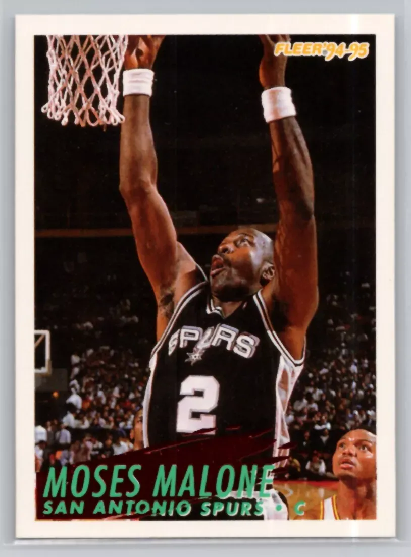 1994-95 FLEER #368 MOSES MALONE SAN ANTONIO SPURS