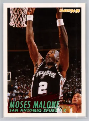 1994-95 FLEER #368 MOSES MALONE SAN ANTONIO SPURS