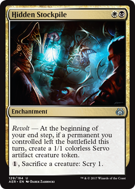 Hidden Stockpile 129/184
Aether Revolt Singles
