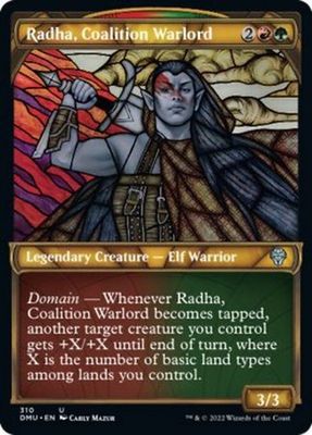 Radha, Coalition Warlord 310 - Showcase Stained Glass
Dominaria United Collector Booster Singles