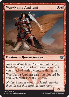 War-Name Aspirant 126/269 - Khans of Tarkir Singles (Español)