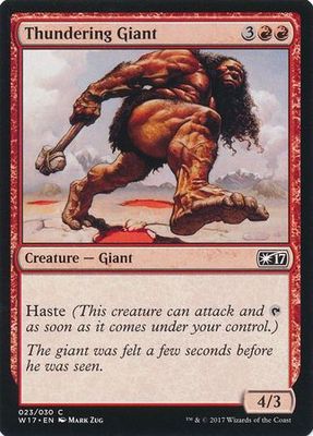 Thundering Giant - 23/30 - W17 Promo
Welcome Deck 2017 English Singles (Español)