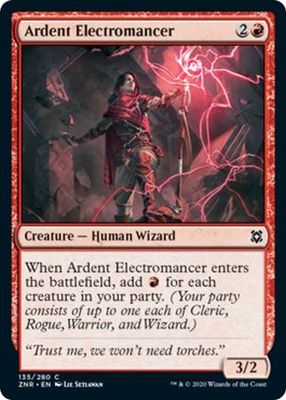 Ardent Electromancer 135/280 -  Zendikar Rising Singles (Español)