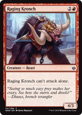 Raging Kronch 141/264 - War of the Spark Singles