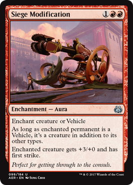 Siege Modification 099/184
Aether Revolt Singles