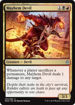 Mayhem Devil 204/264 - War of the Spark Singles