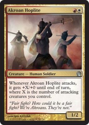Akroan Hoplite 185/249 - Theros Singles