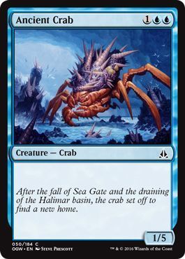 Ancient Crab 050/184
Oath of the Gatewatch Singles(Español)