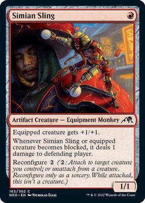 Simian Sling 163/302  - Kamigawa Neon Dynasty Singles