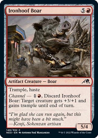 Ironhoof Boar 148/302 - Kamigawa Neon Dynasty Singles (Español)