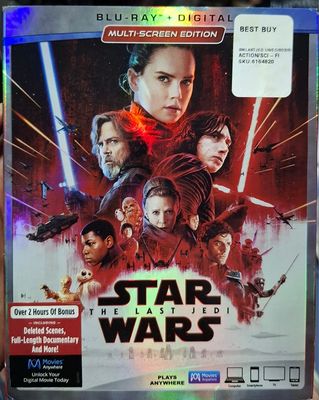 BA15 Star Wars The Last Jedi Blu Ray Original Usado Completo