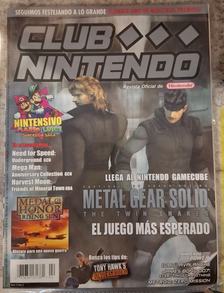 NELA-r, Club Nintendo Año 13 Numero 2 Metal Gear Solid