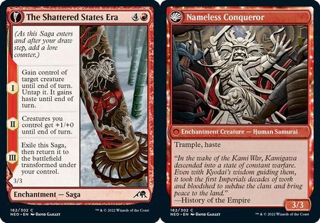 The Shattered States Era | Nameless Conqueror 162/302
Kamigawa Neon Dynasty Singles