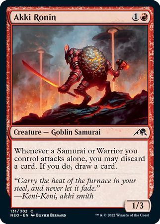 Akki Ronin 131/302 - Kamigawa Neon Dynasty Singles
