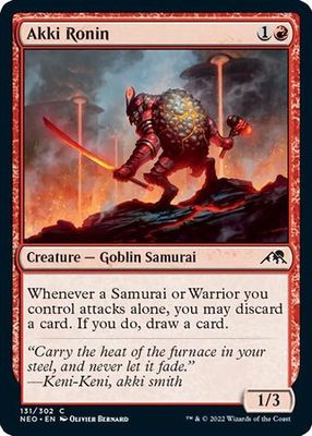 Akki Ronin 131/302 - Kamigawa Neon Dynasty Singles
